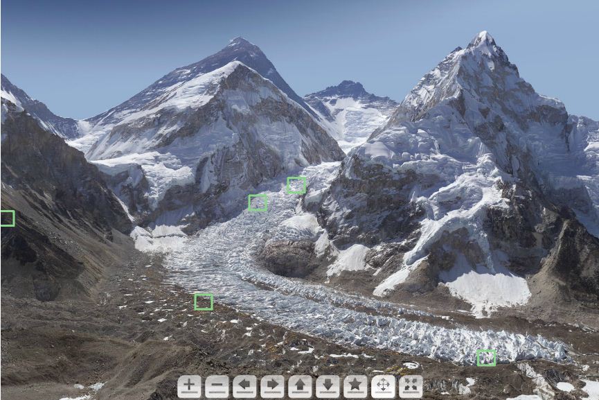 Mount Everest in 3.8 billion pixels