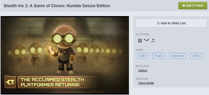 stealth inc 2 humble deluxe edition