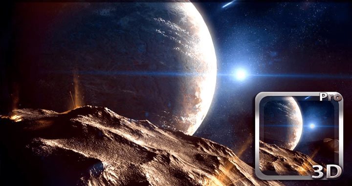 Planetscape 3D Live Wallpaper app gone free