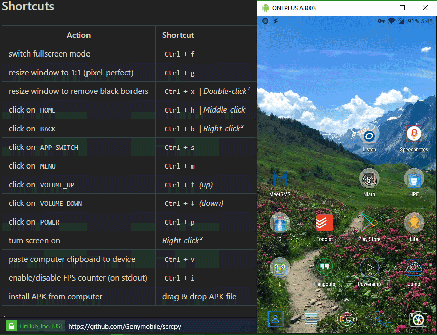 Scrcpy Open Source Android Mirroring Shortcuts and Screen