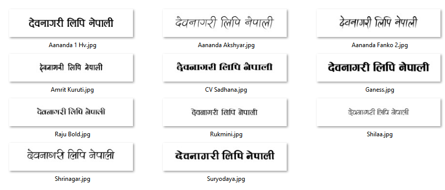 Stylish Nepali Fonts