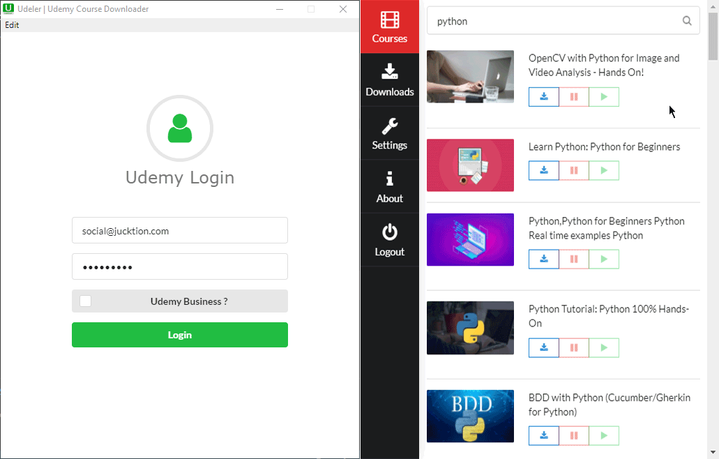 Udemy Downloader Udeler