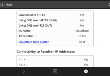 Use DNS over HTTPS (DoH)/DNS over TLS (DoT) on your Android now Screenshot of DoH verification on Android with Cloudflare help website