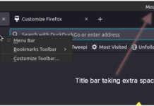 Hide Firefox titlebar in Linux Mint Firefox title bar on Linux
