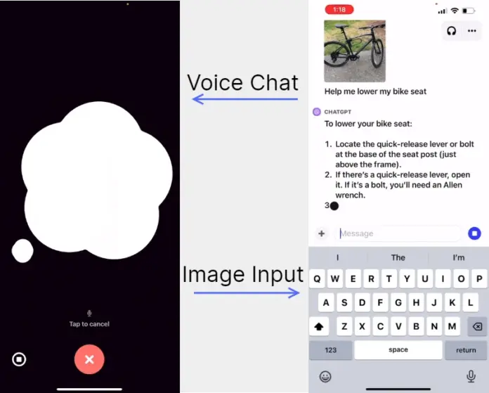 Voice chat and image input demo from OpenAI